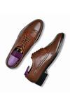 Shop_Wednesday Lifestyle_Brown Dominic Brogue Patten Textured Derby Shoes _at_Aza_Fashions
