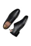 Shop_Wednesday Lifestyle_Black Derby Wide 2 Textured Shoes _at_Aza_Fashions