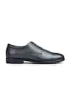 Wednesday Lifestyle_Black Derby Wide 2 Textured Shoes _Online_at_Aza_Fashions