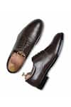 Shop_Wednesday Lifestyle_Brown Derby Wide 2 Lace Tie-up Shoes _at_Aza_Fashions