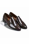 Buy Wednesday Lifestyle Brown George Brushoff Leather Penny Loafers at Aza Fashions Buy_Wednesday Lifestyle_Brown George Brushoff Leather Penny Loafers _at_Aza_Fashions