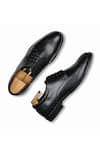 Shop_Wednesday Lifestyle_Black Derby Wide Genuine Leather Lace Up Shoes _at_Aza_Fashions