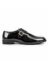 Wednesday Lifestyle_Black Adam Single Monk Strap Glossy Shoes _Online_at_Aza_Fashions