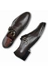 Shop_Wednesday Lifestyle_Brown Adam Single Monk Strap Shoes _at_Aza_Fashions