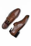 Shop_Wednesday Lifestyle_Brown Adam Single Monk Strap Genuine Leather Shoes _at_Aza_Fashions