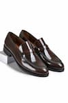 Buy_Wednesday Lifestyle_Brown Alex Patent Leather Glossy Loafers _at_Aza_Fashions
