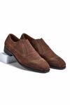 Buy Wednesday Lifestyle Brown Buckles Benjamin Suede Leather Brogue Loafers at Aza Fashions Buy_Wednesday Lifestyle_Brown Buckles Benjamin Suede Leather Brogue Loafers _at_Aza_Fashions