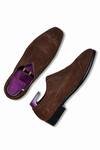Shop_Wednesday Lifestyle_Brown Buckles Benjamin Suede Leather Brogue Loafers _at_Aza_Fashions