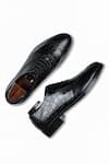 Shop_Wednesday Lifestyle_Black Bradley Croco Leather Wholecut Oxford Shoes _at_Aza_Fashions