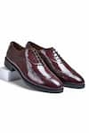 Buy_Wednesday Lifestyle_Wine Bradley Wholecut Oxford Shoes _at_Aza_Fashions