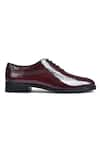 Wednesday Lifestyle_Wine Bradley Wholecut Oxford Shoes _Online_at_Aza_Fashions