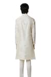 Shop_House of KOA_Off White Kurta Chanderi Embroidered Silk Zen Garden Louts Motif With Pant 