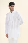 Shop_Prima Czar_White Cotton Classic Kurta With Pant _Online_at_Aza_Fashions