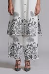 Buy_Dash And Dot_Ivory Viscose Embroidery Collared Floral Kurta With Pant _Online_at_Aza_Fashions