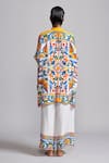 Shop_Dash And Dot_Multi Color Viscose Collared Casablanca Hand Painted Shirt With Pant _at_Aza_Fashions