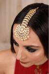 Buy_Anana_White Tapasvi Kundan Embellished Maangtikka _at_Aza_Fashions