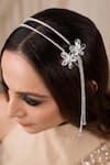 Buy_Anana_Silver Zircon Shreenika Embellished Hair Band _at_Aza_Fashions