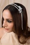 Buy_Anana_Silver Zircon Shreenika Embellished Hairband _at_Aza_Fashions