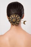 Buy_Anana_Gold Plated Pearl Banjara Celeste Tribe Hair Bun Cage And Stick _at_Aza_Fashions