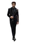 Courtyard By Abhi Black Velvet, Silk Beads, Zari Embroidered Tuxedo Set Online at Aza Fashions Courtyard By Abhi_Black Velvet, Silk Beads, Zari Embroidered Tuxedo Set _Online_at_Aza_Fashions