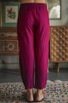 Shop_Swatti Kapoor_Pink Hand Woven Cotton Embroidered Sequin Mannat Pant _Online_at_Aza_Fashions