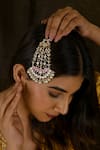 Buy_Namasya_Pink Kundan Stone Embellished Passa _at_Aza_Fashions