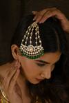 Buy_Namasya_Green Kundan Embellished Chaand Passa _at_Aza_Fashions