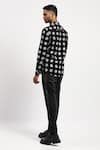 Shop_Abraham & Thakore_Black Pure Cotton Print Abstract Textured Shirt _at_Aza_Fashions