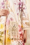 Shop_Rainas_Off White Linen Printed Cherry Blossom Shirt Collar Tunic With Pant 