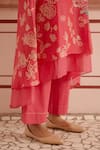 Shop_Vaayu_Pink Muslin Cotton Embroidered Floral Round Print Kurta And Pant Set _Online_at_Aza_Fashions