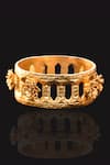 Shop_AK-OK_Gold Plated Cutwork Blooming Ladder Bangle _at_Aza_Fashions