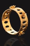 Buy_AK-OK_Gold Plated Cutwork Blooming Ladder Bangle _Online_at_Aza_Fashions