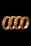 AK-OK_Gold Plated Ancient Brick Bangle - Single Pc _Online_at_Aza_Fashions