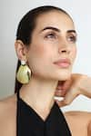 Buy_Varnika Arora_Gold Plated Pearl Dew Drop Top Earrings _at_Aza_Fashions