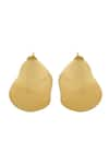 Shop_Varnika Arora_Gold Plated Marine Abstract Shaped Earrings _at_Aza_Fashions