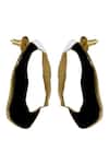 Varnika Arora_Black Enameled Cascade Color Block Earrings _Online_at_Aza_Fashions