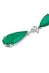 Shop Isharya Green Crystals, Stones Pear Cut Emerald Drop Danglers Online at Aza Fashions Shop_Isharya_Green Crystals, Stones Pear Cut Emerald Drop Danglers_Online_at_Aza_Fashions