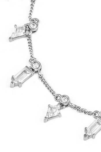 Shop_Isharya_Silver Plated Dainty Tribe Cubic Zirconia Studded Choker_Online_at_Aza_Fashions