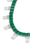 Shop_Isharya_Green Emerald Stone Embellished Choker _Online_at_Aza_Fashions