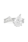 Shop_ISHARYA_Silver Plated Cubic Zirconia Luxe Solitaire Promise Ring _at_Aza_Fashions