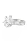 Buy_ISHARYA_Silver Plated Cubic Zirconia Luxe Solitaire Promise Ring _Online_at_Aza_Fashions