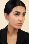 Buy_Isharya_Silver Plated Crystals Libra Diamond Drop Earrings_at_Aza_Fashions