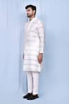 Shop_Arihant Rai Sinha_White Art Silk Solid Kurta And Pant Set _Online_at_Aza_Fashions