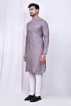 Shop_Arihant Rai Sinha_Purple Art Silk Woven Gul Kurta With Pant _Online_at_Aza_Fashions