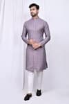 Buy_Arihant Rai Sinha_Purple Art Silk Woven Gul Kurta With Pant 