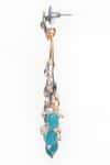 Buy_Samyukta Singhania_Blue Bead Stone Embellished Enamelled Chandbalis _Online_at_Aza_Fashions