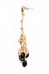 Buy_Samyukta Singhania_Black Kundan Tear Drop Carved Chandeliers _Online_at_Aza_Fashions