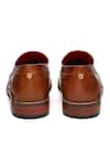 Shop_Banjaaran Studio_Brown Brogue Nizam Design Loafers _Online_at_Aza_Fashions