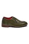 Buy_Banjaaran Studio_Green Brogue Maharaja Shoes _Online_at_Aza_Fashions