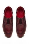 Shop_Banjaaran Studio_Red Brogue Maharaja Majestic Shoes _at_Aza_Fashions